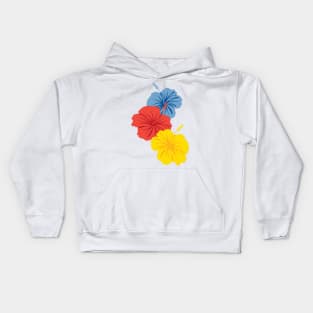 Bright Hibiscus Kids Hoodie